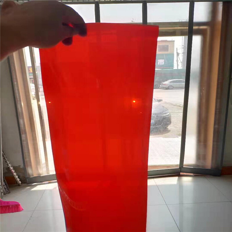 红色半透明防弧光1.2米宽焊接防护屏挡光遮光pvc皮门帘防烟气火i.