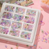 4mm透明仿玉算盘珠玻璃米珠手工串珠diy手串手链项链饰品材料