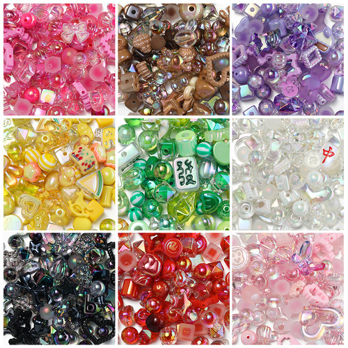 亚克力UV镀彩混款珠子盲袋散珠