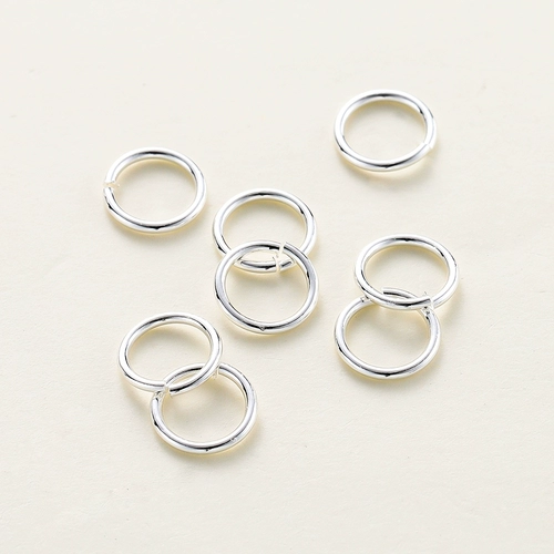 Серебряная бисера рукавода ручной работы ручной работы для открытия колец весенняя пряжка омаль