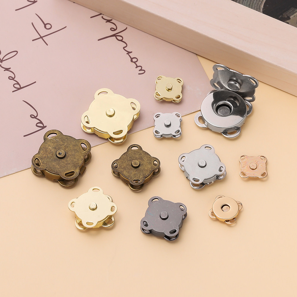 手缝合金梅花强磁扣隐形包扣按扣