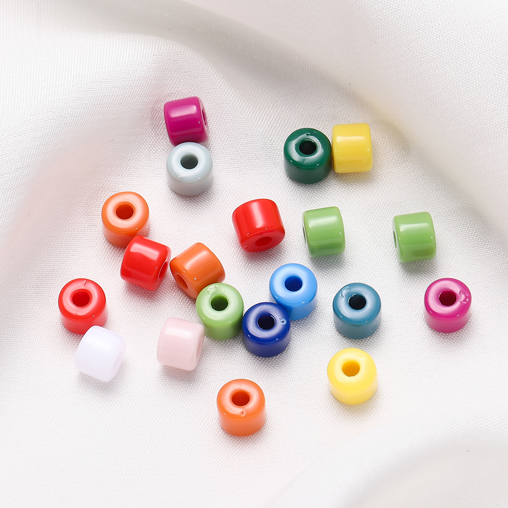 实色直筒小圆珠散珠材料