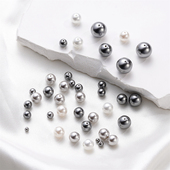 高品质仿大溪地澳白珍珠银灰珍珠散珠diy项链手链耳饰串珠材料