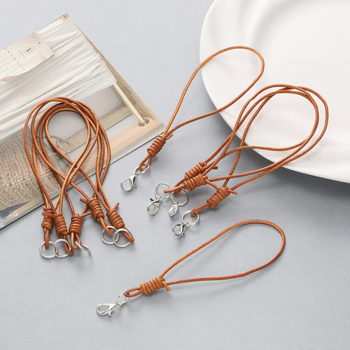 皮绳绒皮绳龙虾扣手机挂绳钥匙扣