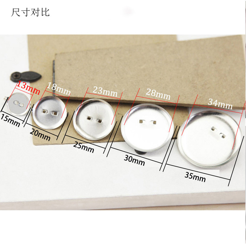 금속 라운드 디스크 버클 바늘 바닥 브로치 안전 핀 진주 트레이 기본 DIY 수제 보석 액세서리