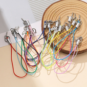 彩色涤纶带羊眼钉手机挂绳手工diy黏土萌粒公仔玩偶吊坠挂件绳