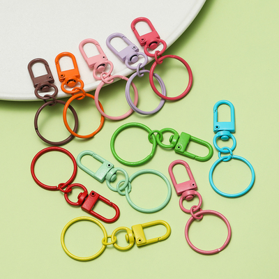 合金烤漆彩色门扣光圈钥匙扣环