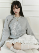 现货 易碎商店·随笔涂鸦慵懒感韩系圆领秋冬套头卫衣半裙套装