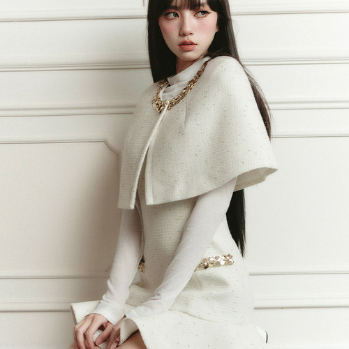 易碎商店斗篷风气质套装