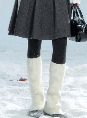 fragileheart易碎商店·风止书页 复古毛呢百搭中长款百褶半身裙