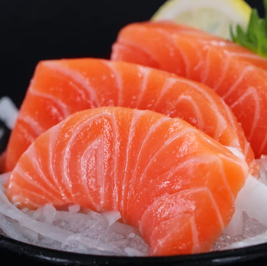 现切三文鱼 500g/盒中段净肉有腩有柳净鱼肉无皮无骨刺身鱼片生吃