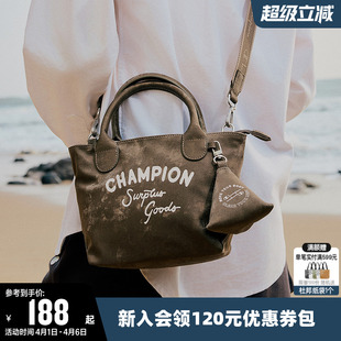 mini布丁包男女情侣休闲斜挎包手提包包潮 Champion冠军单肩包时尚