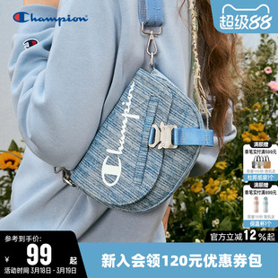 Champion冠军单肩背包女休闲马鞍包钥匙包男情侣时尚休闲斜挎包潮