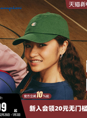 Champion冠军棒球帽女2025款鸭舌帽男情侣时尚休闲运动遮阳帽子