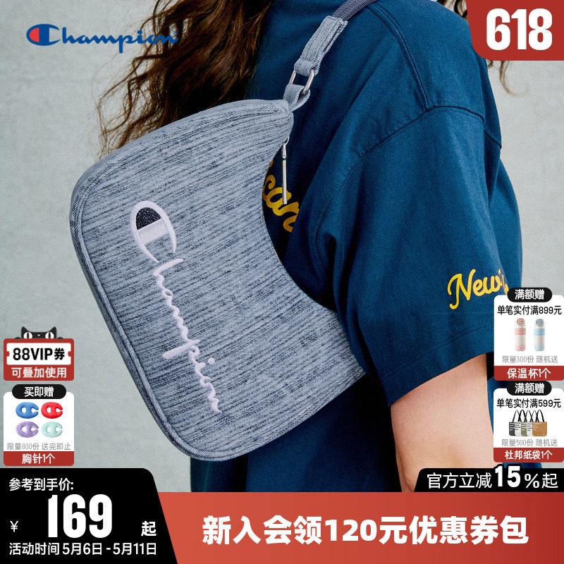 Champion冠军单肩背包夏百搭轻便小挎包刺绣腋下包通勤手提包女潮
