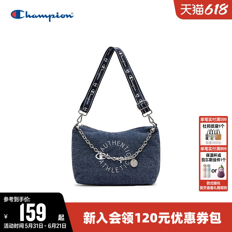 Champion冠军单肩包女幸运饼干包男通勤运动休闲包旅行斜挎背包
