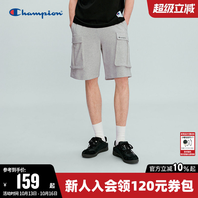 Champion冠军短裤男2026夏季新款五分大口袋工装裤休闲宽松裤子潮