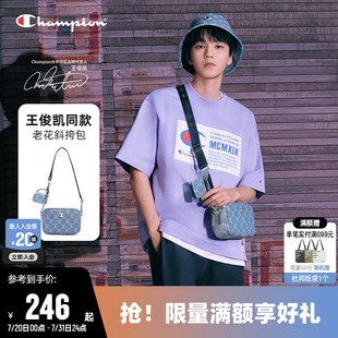 Champion冠军单肩包女老花斜挎包男相机腰包经典 王俊凯同款