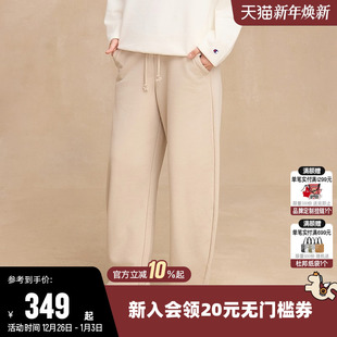 针织休闲束脚裤 Champion冠军卫裤 纯色宽松长裤 新款 子 女2025秋季