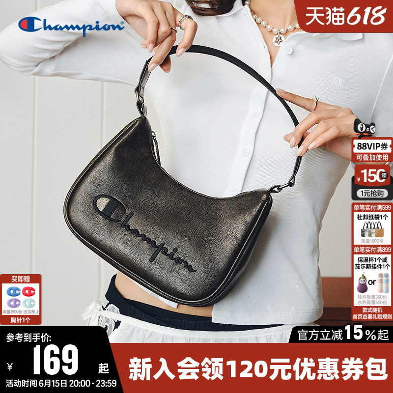 Champion冠军单肩包2026夏经典百搭腋下包女休闲旅行手提小挎包潮