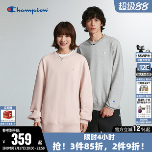 Champion卫衣女2026秋季新款情侣刺绣纯棉休闲宽松圆领上衣男