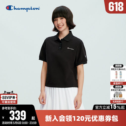 Champion冠军POLO衫短袖T恤女