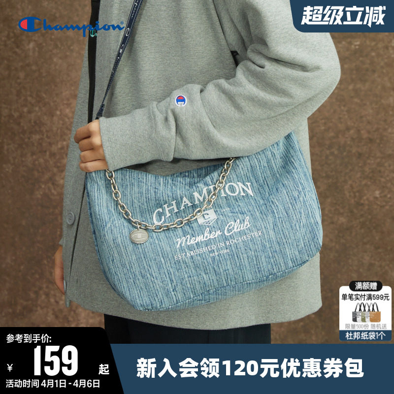 Champion冠军单肩背包女手提包男情侣通勤户外时尚斜挎包托特包