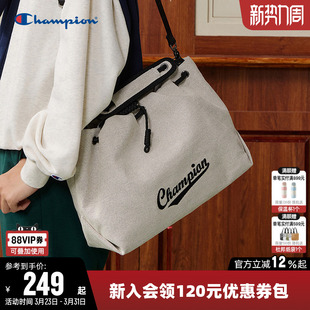 Champion冠军单肩背包2026春托特包男女情侣时尚 多背斜挎包手提包