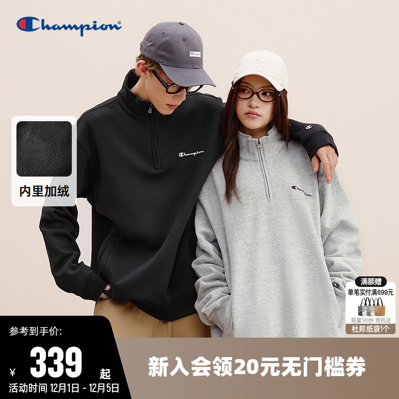 加绒卫衣Champion冠军情侣