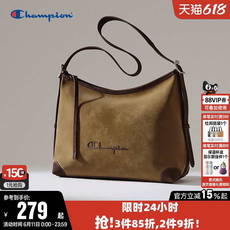 Champion冠军单肩背包2026夏季女时尚高质感Hobo包通勤休闲挎包潮