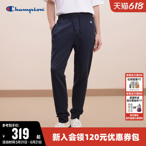 Champion冠军休闲刺绣长裤男