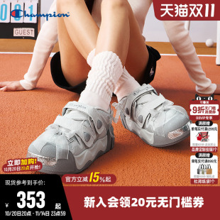 子 运动芭蕾膨膨玛丽珍魔术贴厚底包头鞋 Champion冠军25凉鞋 女时尚