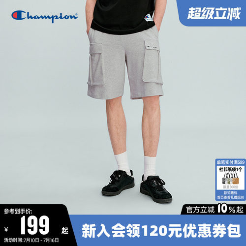 Champion冠军休闲五分工装短裤男