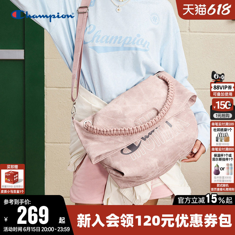【丁禹兮推荐】Champion冠军单肩背包男女手提轻便大容量托特包夏