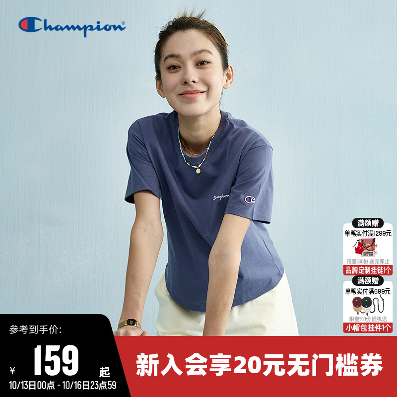 Champion冠军休闲运动短袖T恤女