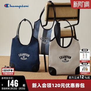 单肩背包男女手提挎包托特包潮 Champion冠军新款 丁禹兮同款