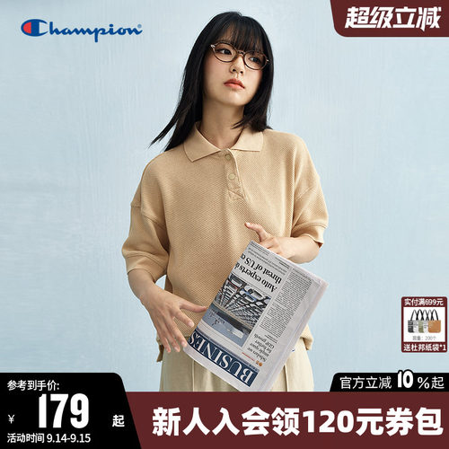 Champion冠军POLO衫短袖T恤女