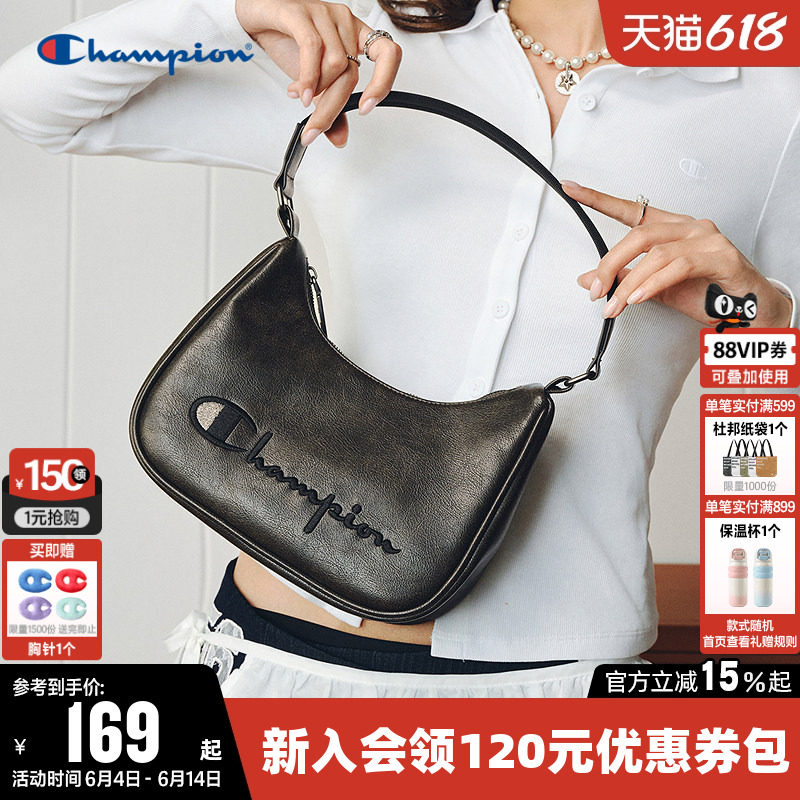 Champion冠军单肩包2026夏经典百搭腋下包女休闲旅行手提小挎包潮