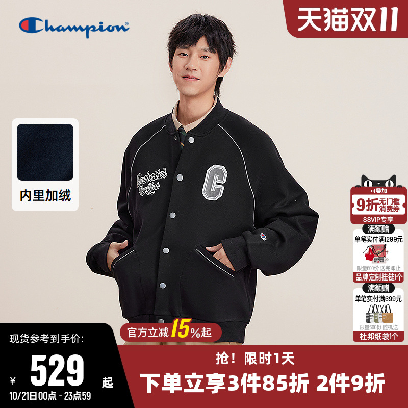 加绒外套Champion冠军情侣