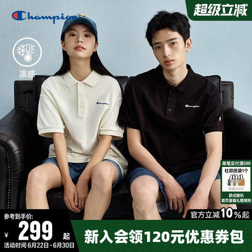 Champion冠军情侣短袖POLO衫T恤