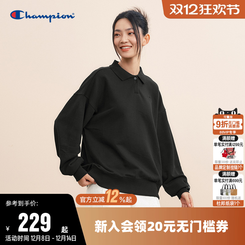 户外风卫衣Champion冠军女