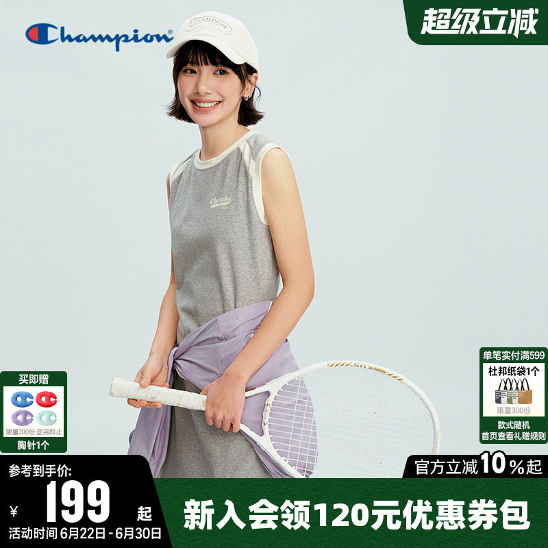 Champion冠军休闲无袖连衣裙女