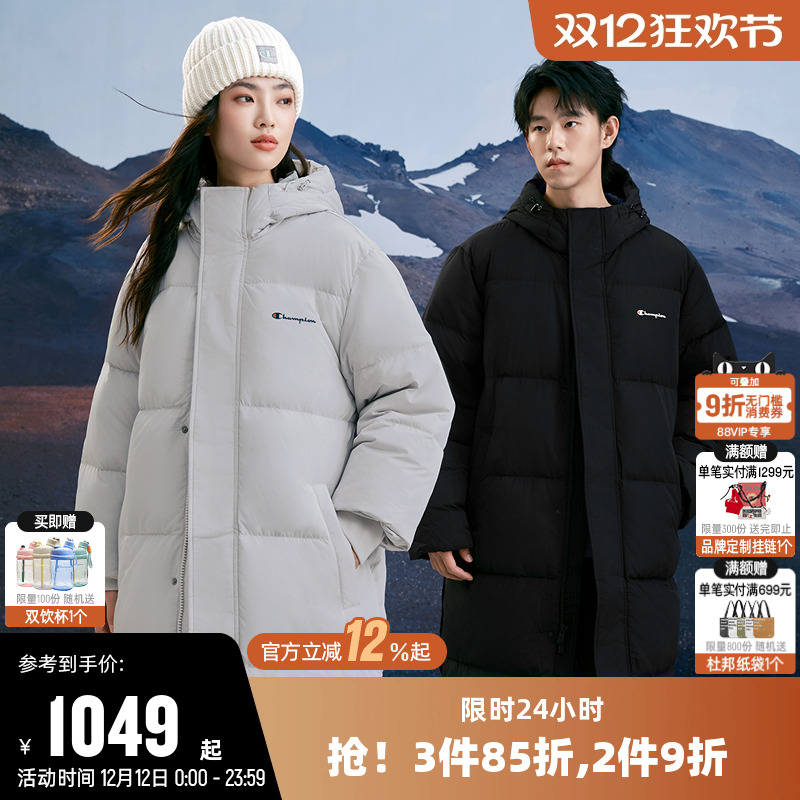 长款羽绒服Champion冠军情侣