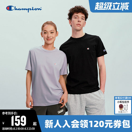 Champion冠军情侣圆领短袖T恤