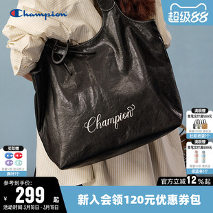 Champion冠军单肩背包2026春新款男女情侣时尚大容量托特包挎包