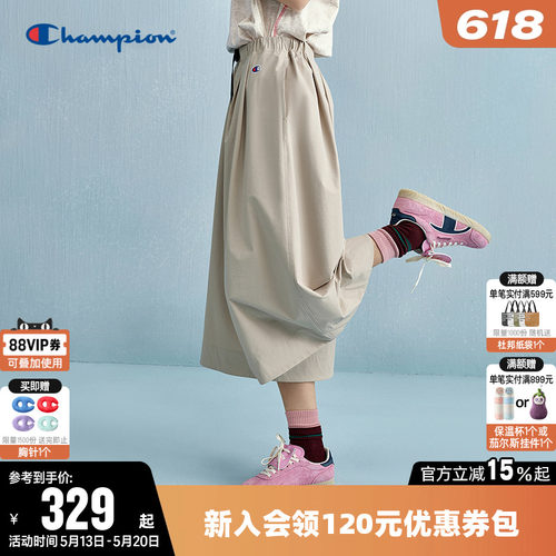 Champion冠军休闲工装阔腿裤女