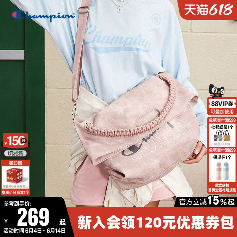【丁禹兮推荐】Champion冠军单肩背包男女手提轻便大容量托特包夏