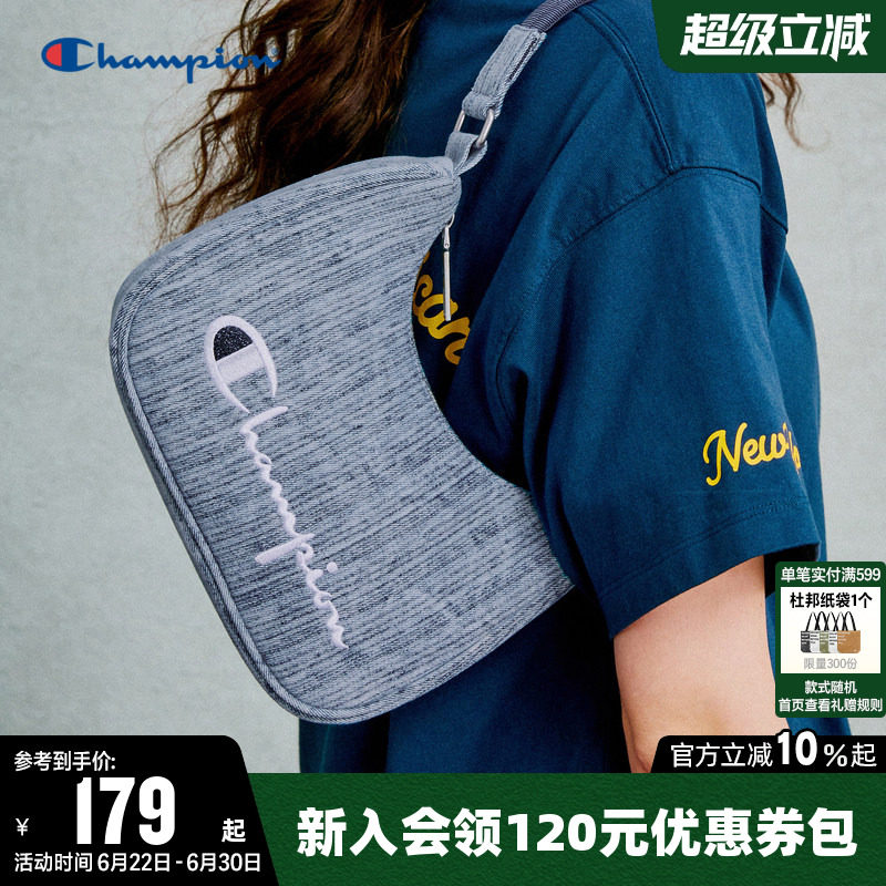 Champion冠军单肩背包夏百搭轻便小挎包刺绣腋下包通勤手提包女潮