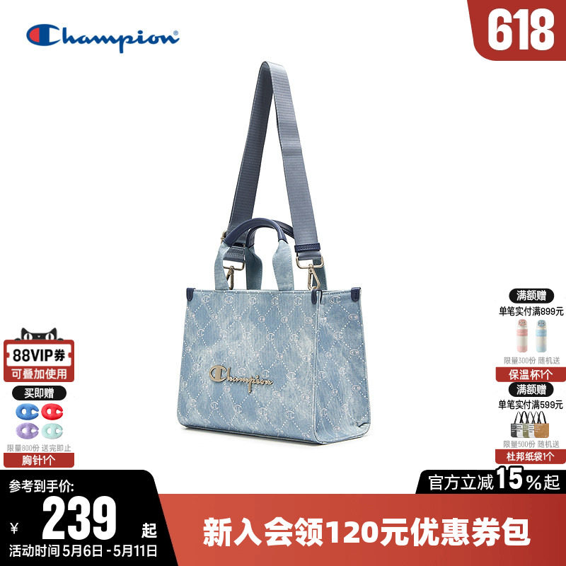 Champion冠军单肩背包2026春新款男女情侣时尚手提斜挎包精致包包