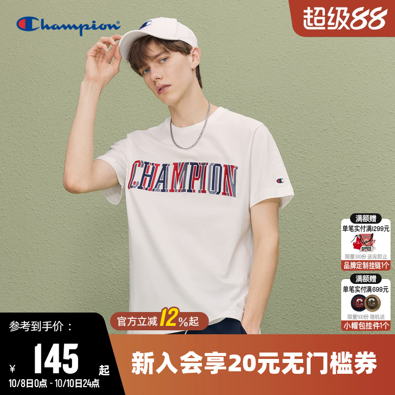 CHAMPION冠军休闲运动短袖T恤男
